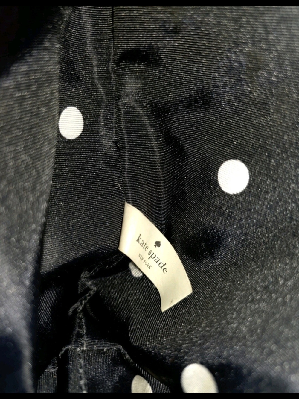 kate spade Two-Tone Black and Cream Leather Tote - Picture 9 of 10